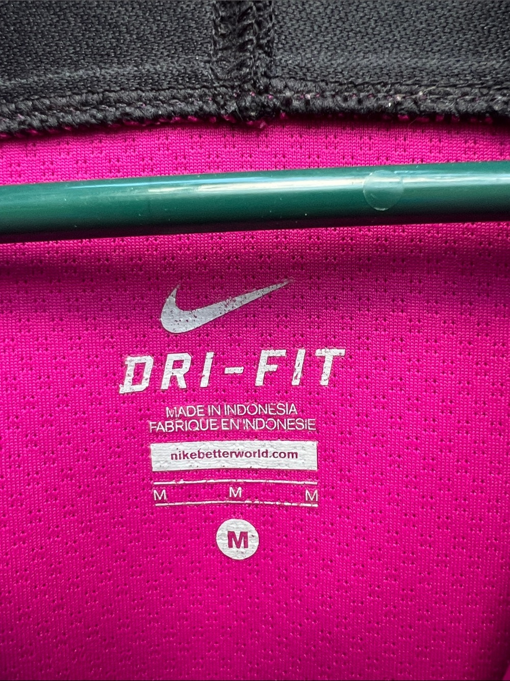 Nike Fuchsia Track Jacket with Black Accents - Picture 4 of 7